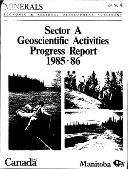 Sector a . Geoscientific Activities Progress Report 1985-86