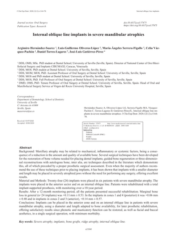 Internal Oblique Line Implants in Severe Mandibular Atrophies