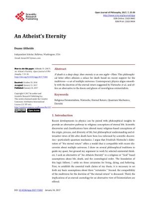 An Atheist's Eternity