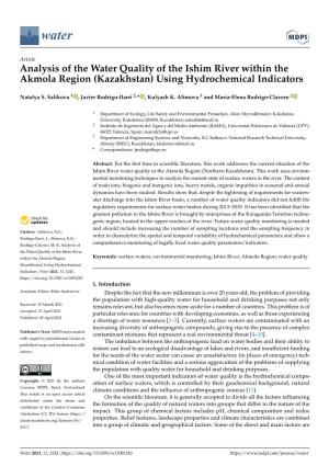 Kazakhstan) Using Hydrochemical Indicators