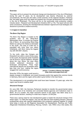 The Rheinbach-Case Study