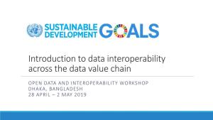 Introduction to Data Interoperability Across the Data Value Chain