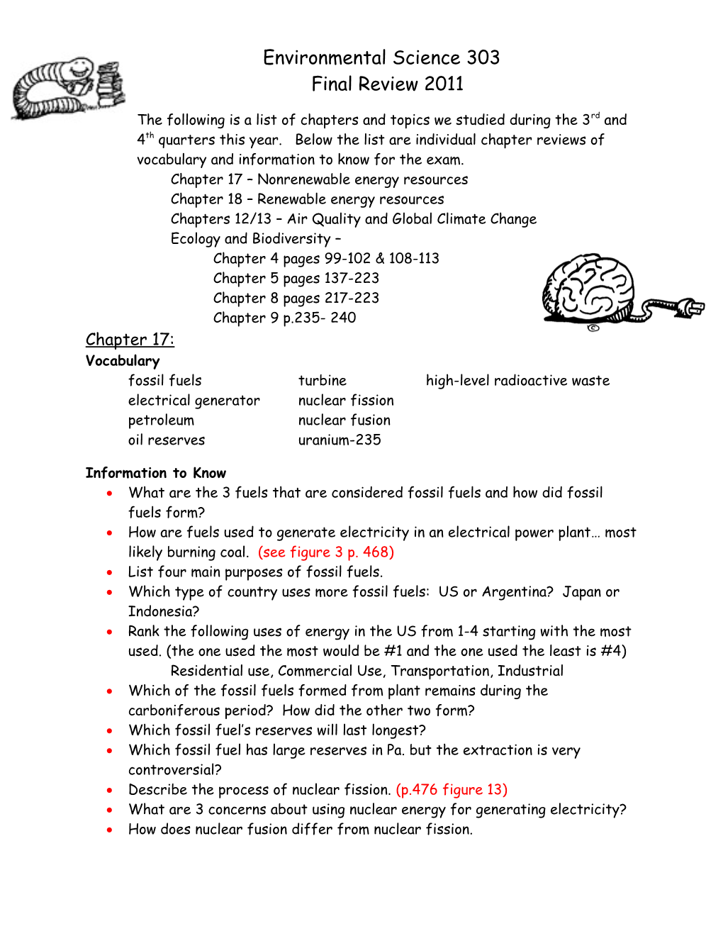 Chapter 17 Nonrenewable Energy Resources