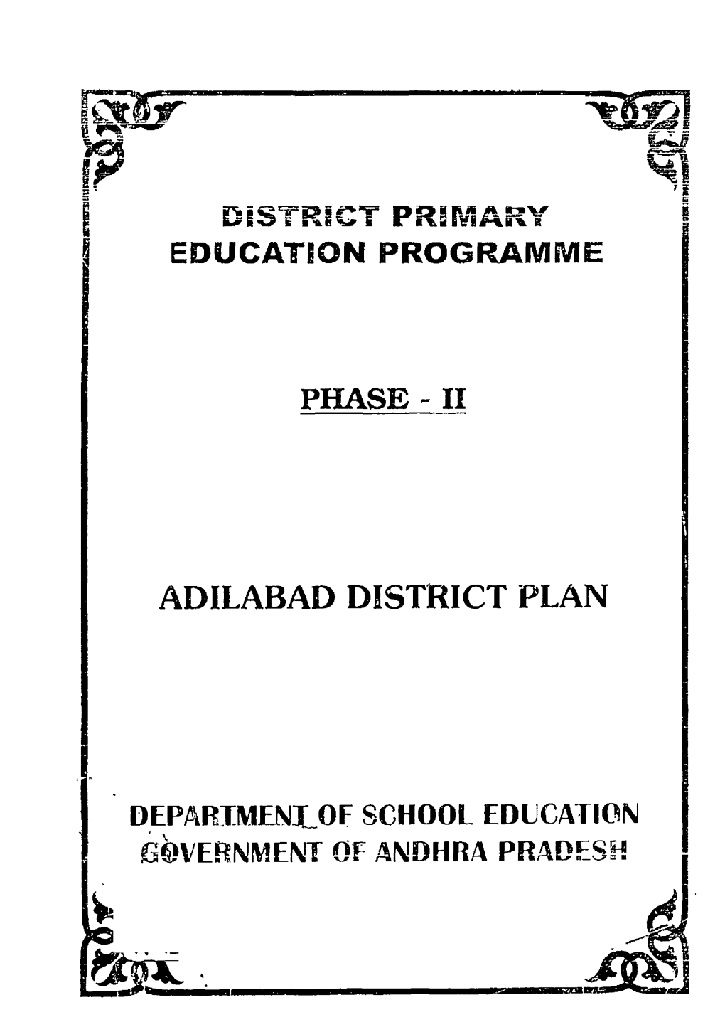 Adilabad District Plan