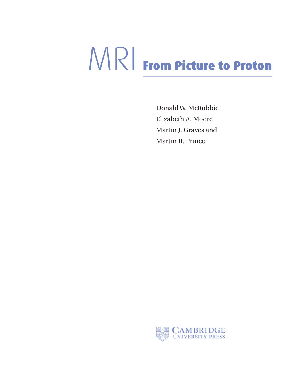 Mrifrom Picture to Proton