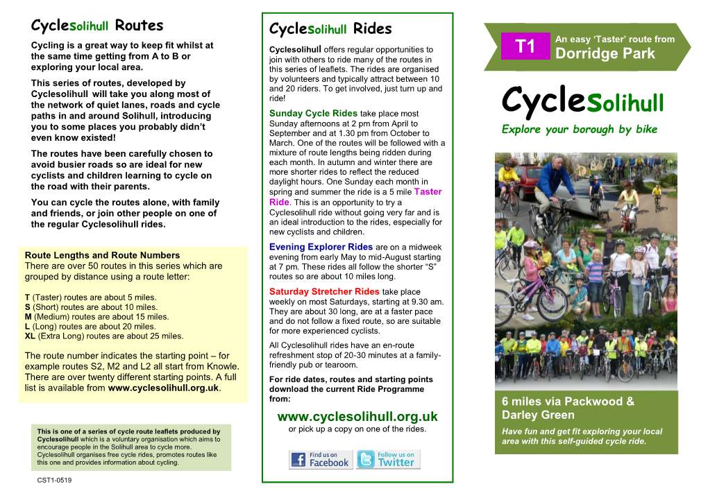 Dorridge Park T1 Cyclesolihull Rides