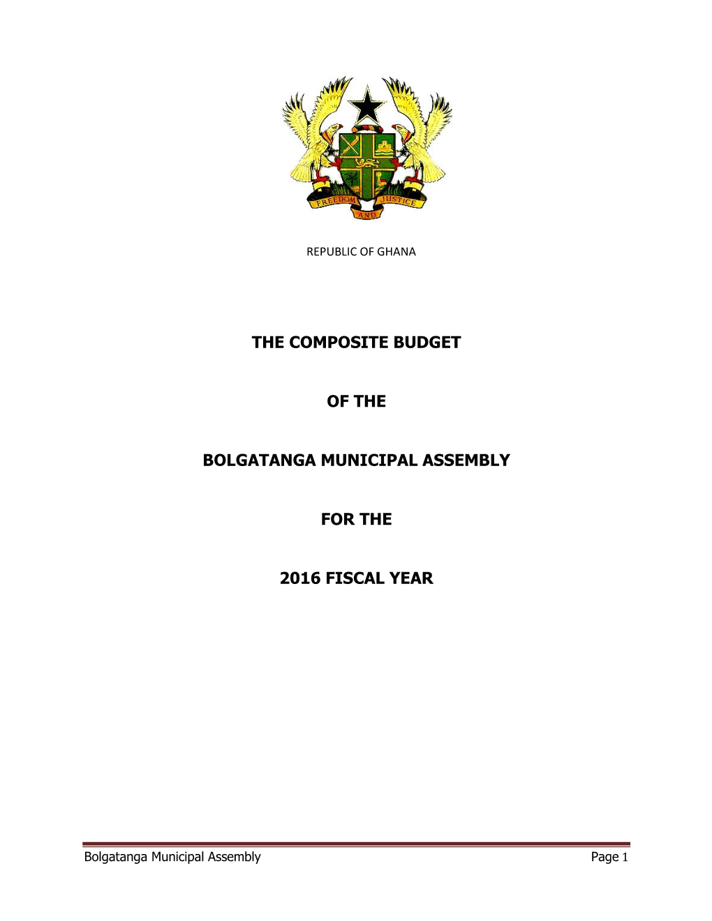 The Composite Budget of The