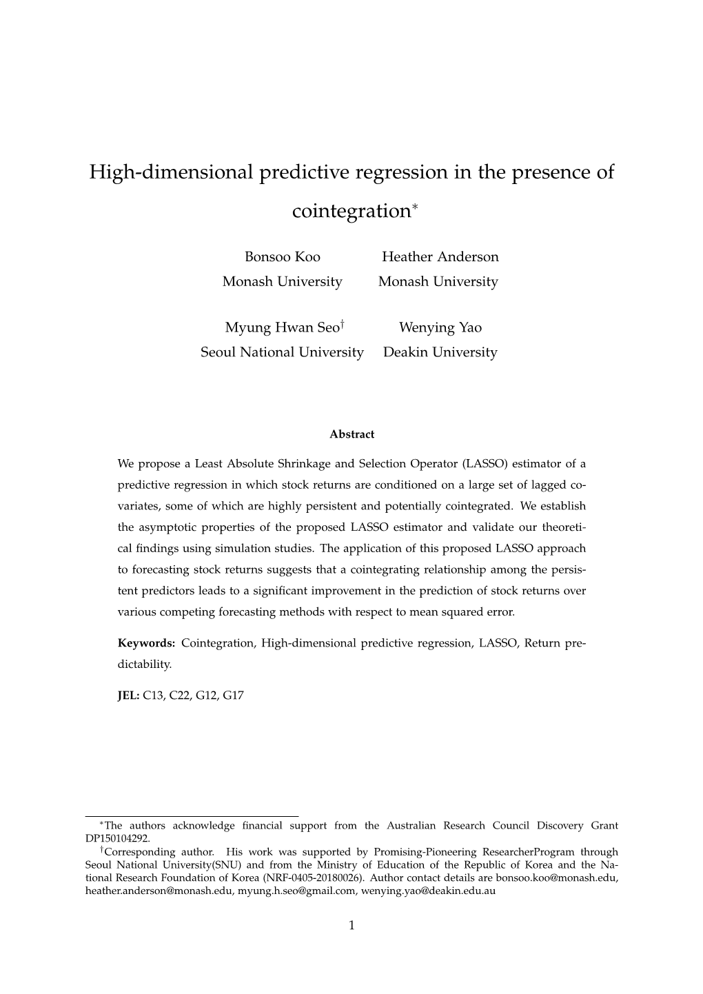 High-Dimensional Predictive Regression in the Presence Of