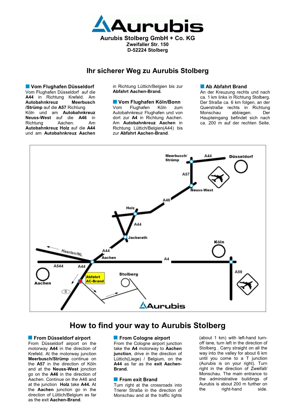 How to Find Your Way to Aurubis Stolberg