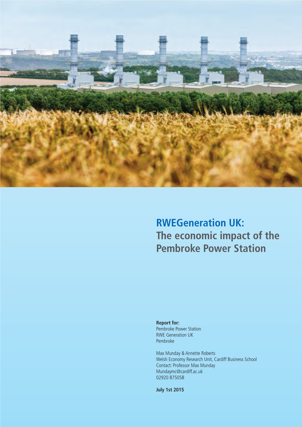 The Economic Impact of the Pembroke Power Station