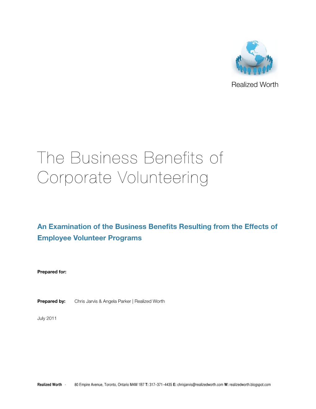 The Business Benefits of Corporate Volunteering