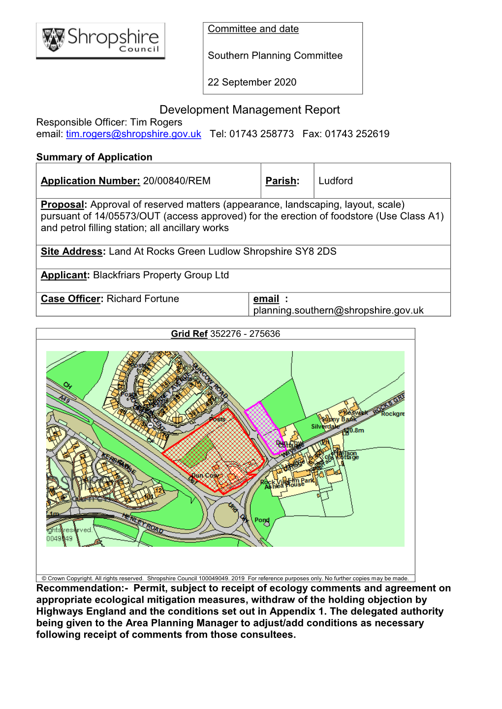 Land at Rocks Green Ludlow Shropshire SY8 2DS