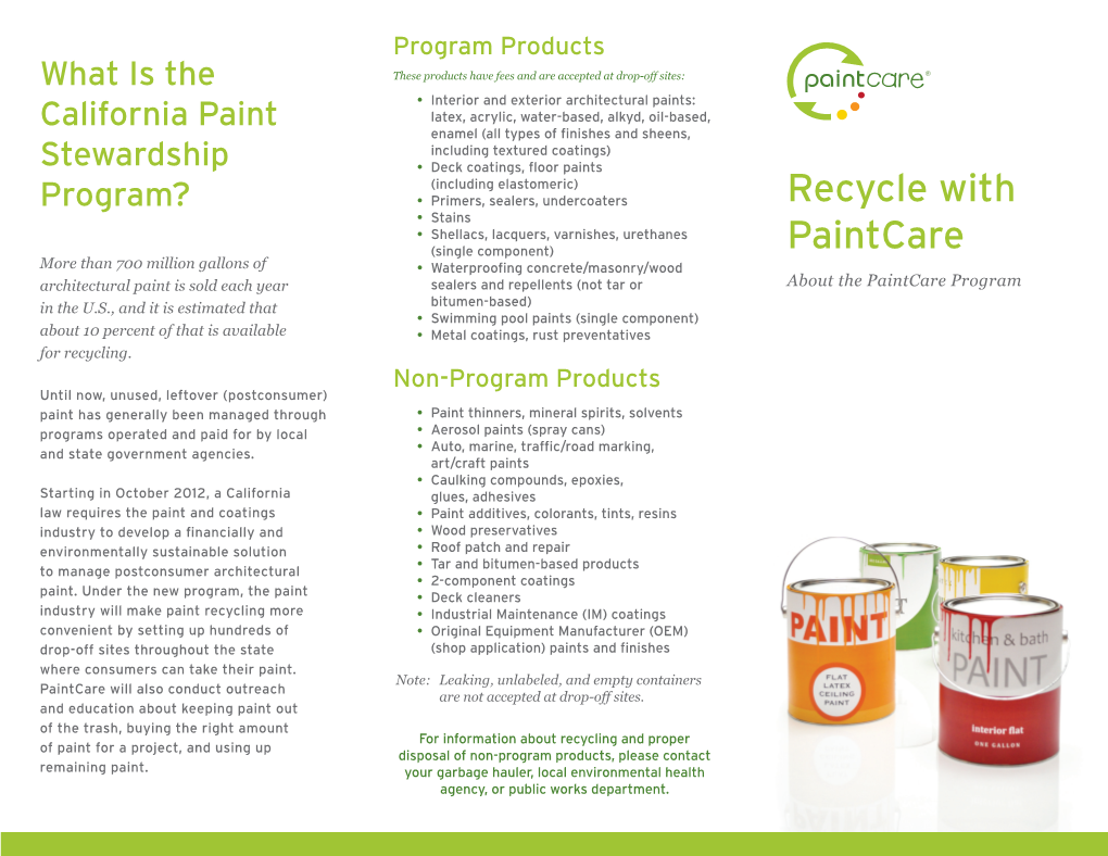 Recycle with Paintcare