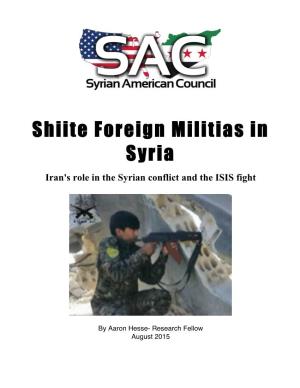 Shiite Foreign Militias in Syria