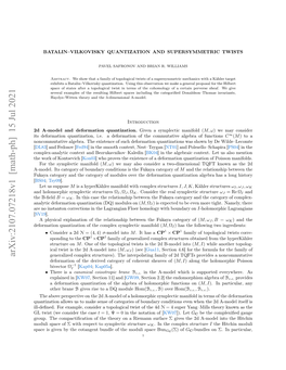 Arxiv:2107.07218V1 [Math-Ph] 15 Jul 2021 L-End O Xml,Cnie Oooia Ws Fth of Twist Topological a Bounda of Consider Categories Example, for of Sense Ill-Deﬁned