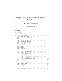 Multiparadigm Programming with Python 3 Chapter 5