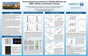 Abstract in Vivo Mouse Studies Drug Resistant Myeloma Cell Lines Ex