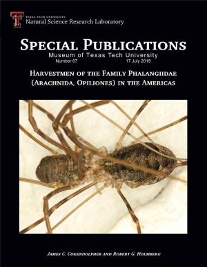 Harvestmen of the Family Phalangiidae (Arachnida, Opiliones) in the Americas