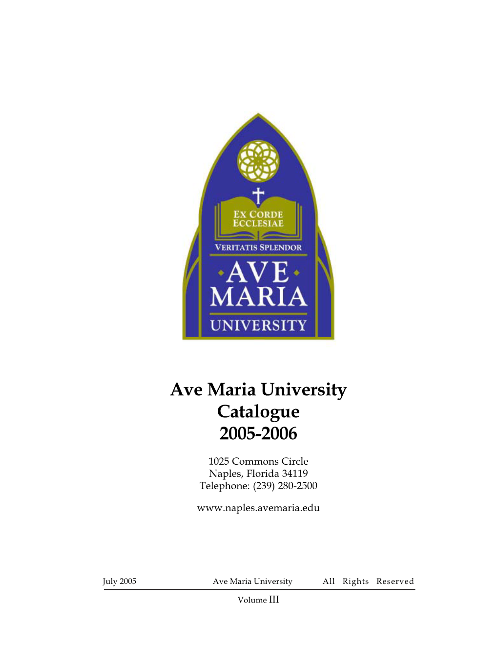 2005-2006 Academic Catalogue