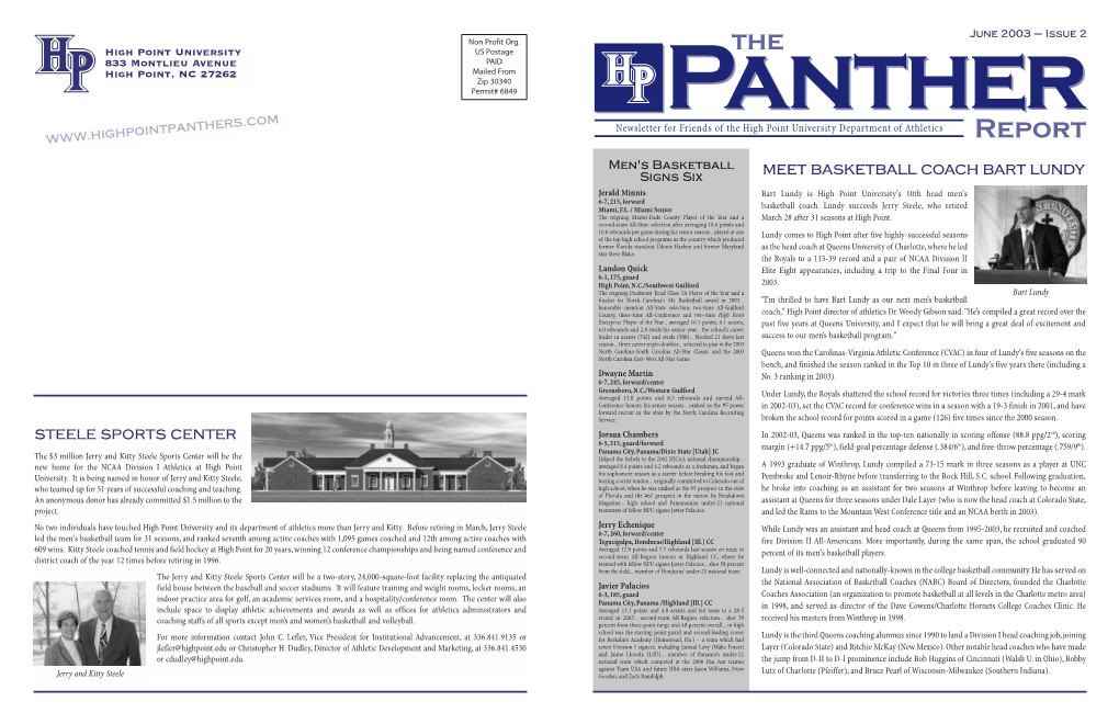 HPU Sports Newsletter