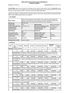 SWR-CONST-HQ-ELECTRICAL/SOUTH WESTERN RLY TENDER DOCUMENT Tender No: ECN-48-2018 Closing Date/Time: 20/11/2018 11:00