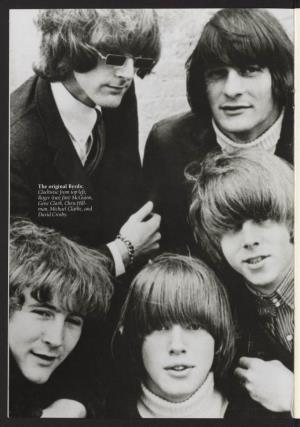 The Original Byrds: Clockwise from Top Left, Roger (Neé Jim ) Mcguinn, Gene Clark, Chris Hill­ Man, Michael Clarke, and David Crosby
