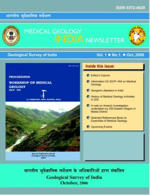 Medical Geology, Geological Survey of India, Kolkata
