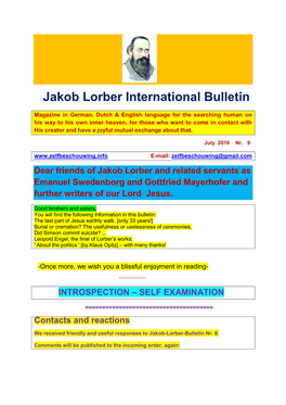 Jakob Lorber International Bulletin