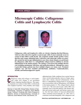 Microscopic Colitis: Collagenous Colitis and Lymphocytic Colitis