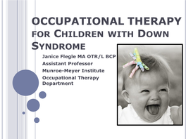 Occupational Therapy