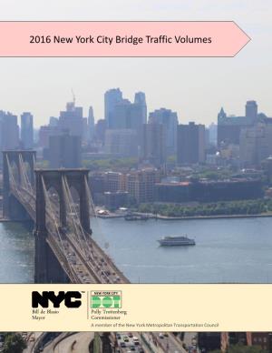 2016 New York City Bridge Traffic Volumes