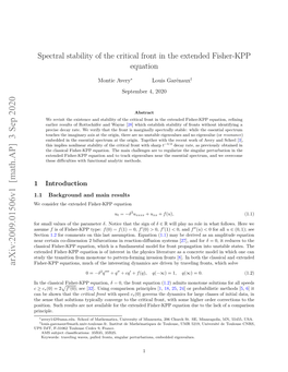 Spectral Stability of the Critical Front in the Extended Fisher-KPP Equation