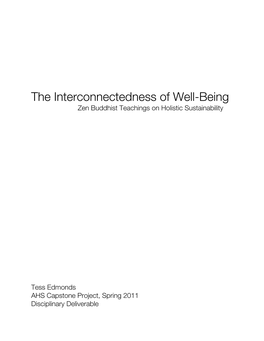 The Interconnectedness of Well-Being Zen Buddhist Teachings on Holistic Sustainability