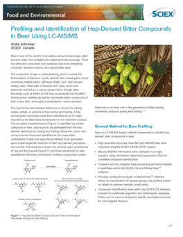 Profiling of Hop-Derived Bitter Compounds in Beer Using LC-MS/MS