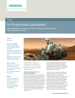 Jet Propulsion Laboratory