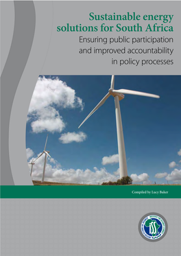 Sustainable Energy Solutions for South Africa Ensuring Public Participation and Improved Accountability in Policy Processes
