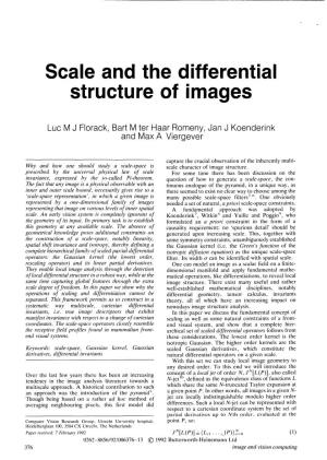 Scale and the Differential Structure of Images