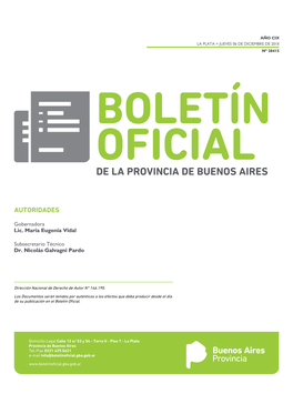Boletin Oficial De La Provincia De Buenos Aires