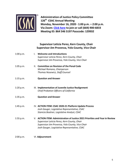 AOJ Policy Committee Agenda Packet 11/16/20