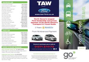 Sponsor of Go North Devon's Transport & Travel Guide