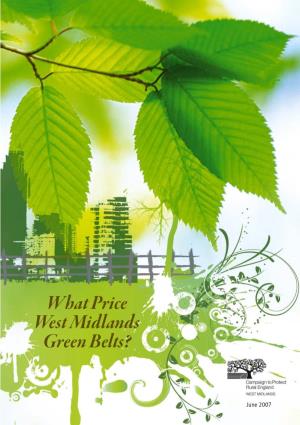 What Price West Midlands Green Belts?