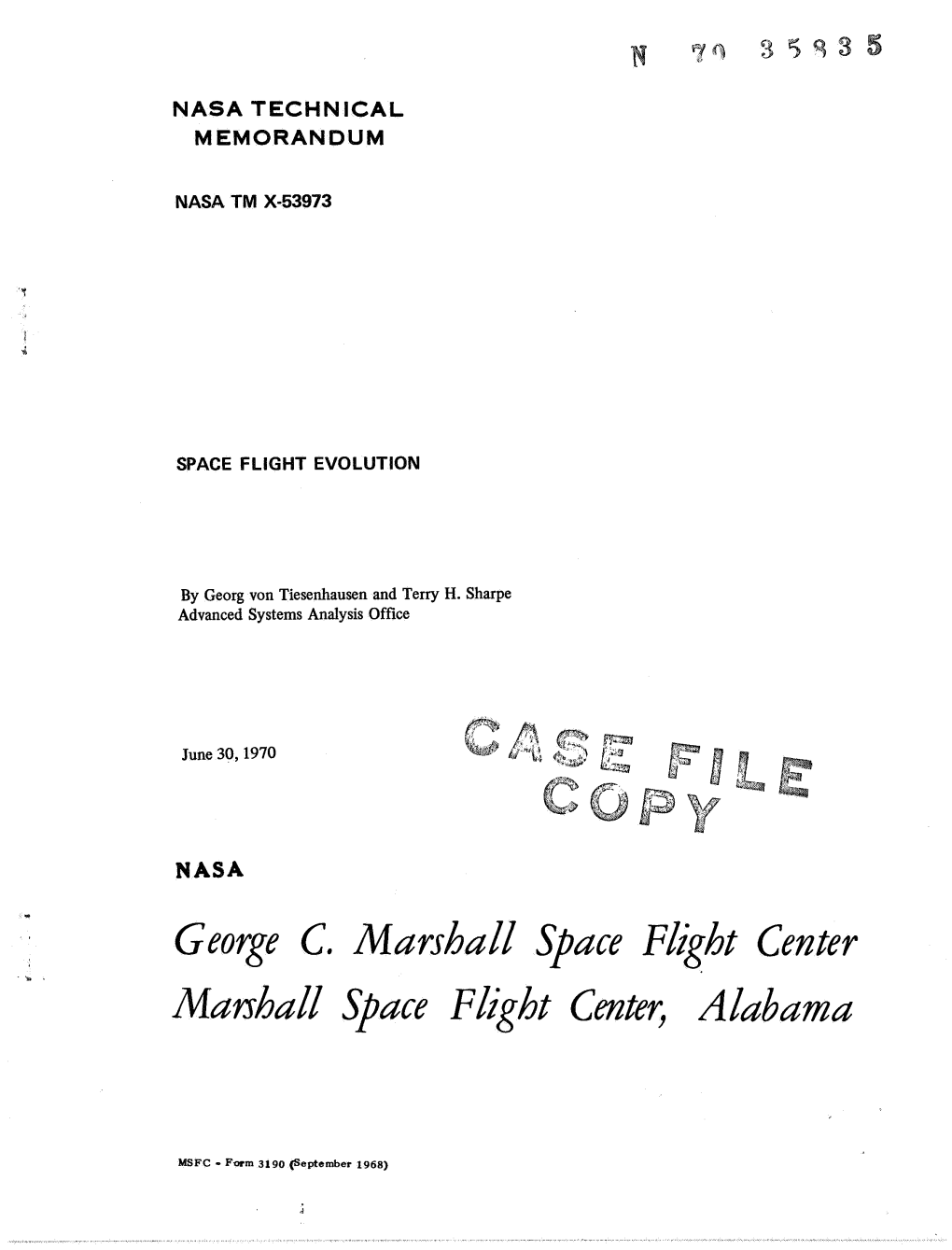 George C. Marshall Space Flight Center Malshall Space Flight Center, Alabama