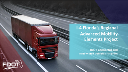 I-4 Florida's Regional Advanced Mobility Elements Project