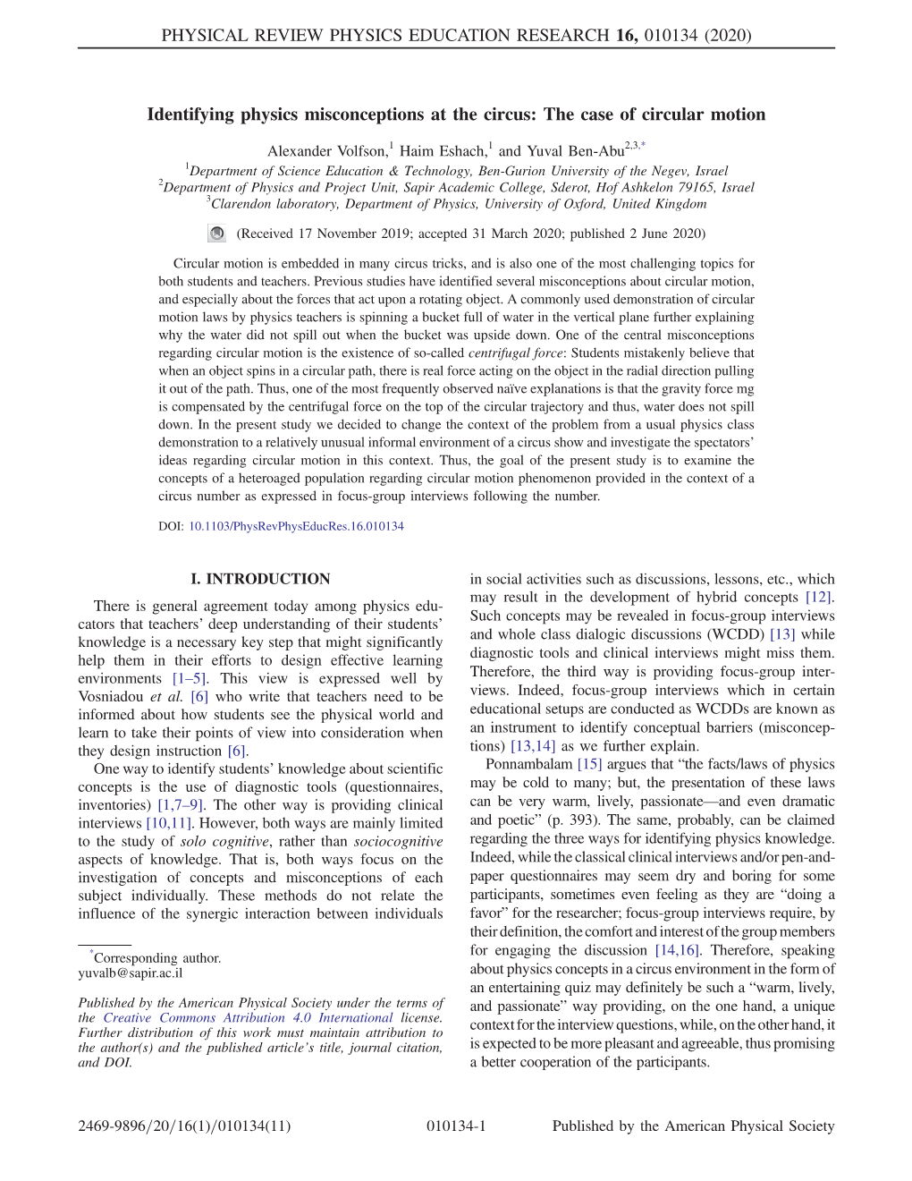 Identifying Physics Misconceptions at the Circus: the Case of Circular Motion