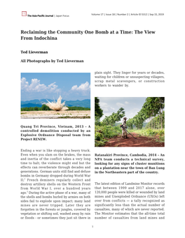 Reclaiming the Community One Bomb at a Time: the View from Indochina
