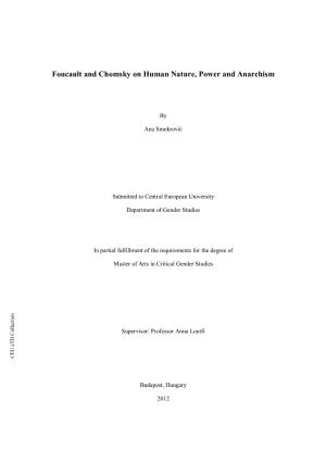 Foucault and Chomsky on Human Nature, Power and Anarchism
