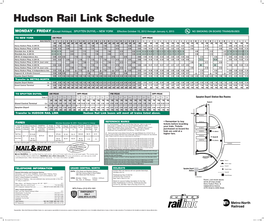 Transfer to HUDSON RAIL LINK Hudson Rail Link Buses Will Meet All Trains Listed Above