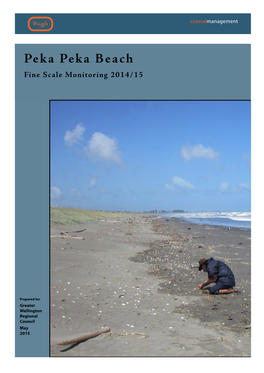 Peka Peka Beach Fine Scale Monitoring 2014/15