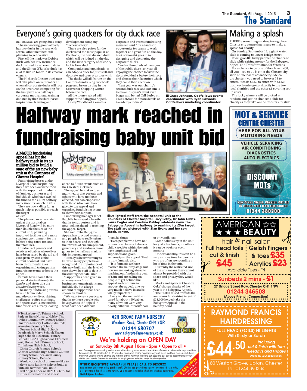 Halfway Mark Reached in Fundraising Baby Unit