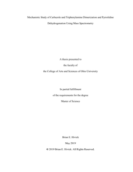 Mechanistic Study of Carbazole and Triphenylamine Dimerization and Pyrrolidine